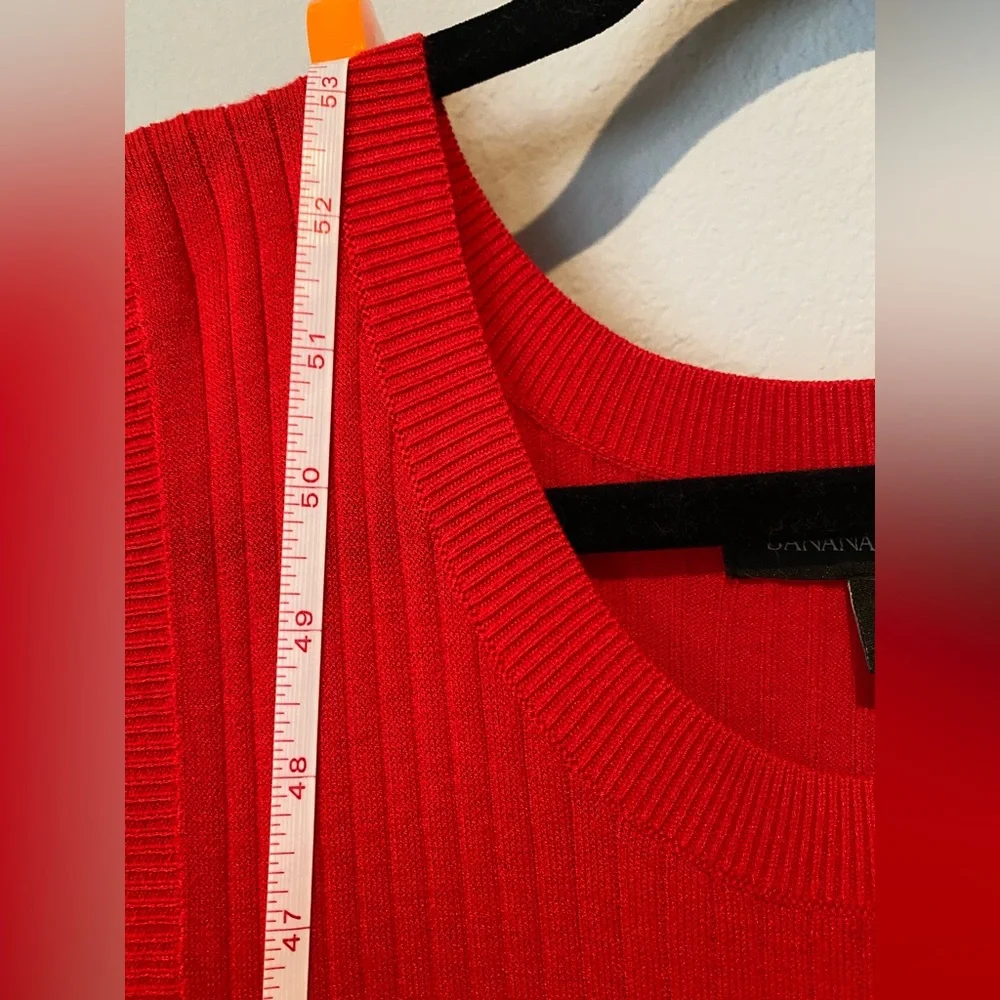 Banana Republic sleeveless red midi dress, XL TALL length - Picture 15 of 16